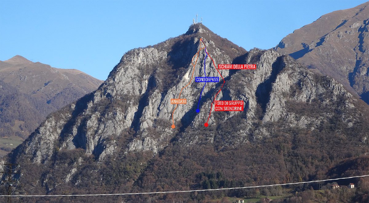Zucco dell'Angelone - I tracciati